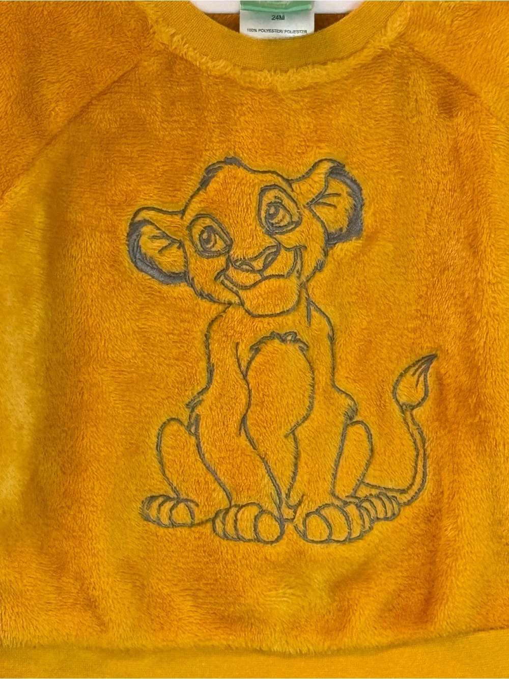 Disney Baby Lion King Simba Fuzzy Sweatshirt & Pants Set - size 24 months
